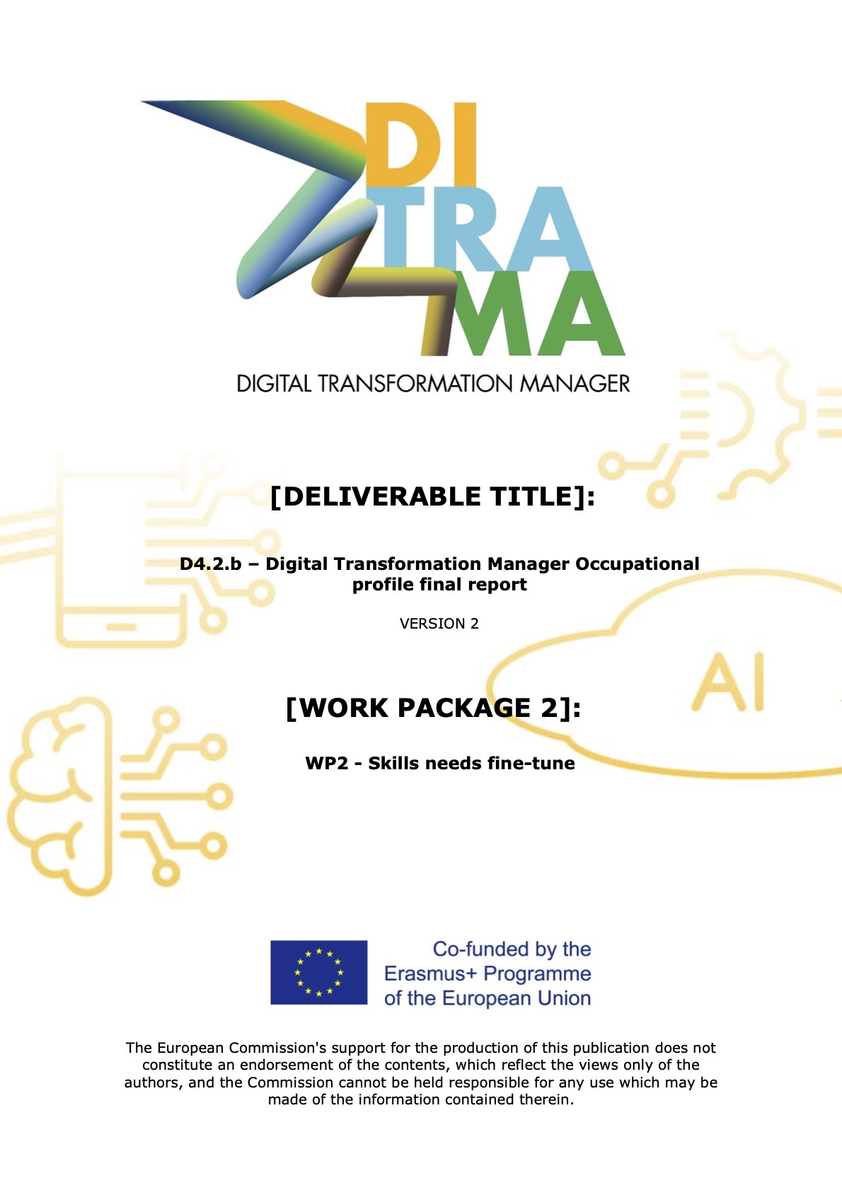 D2.4.b – Manager de transformare digitală Raport final al profilului ocupațional