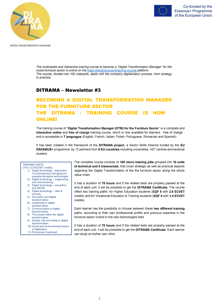 Bulletin d'information 3 — 06/2021